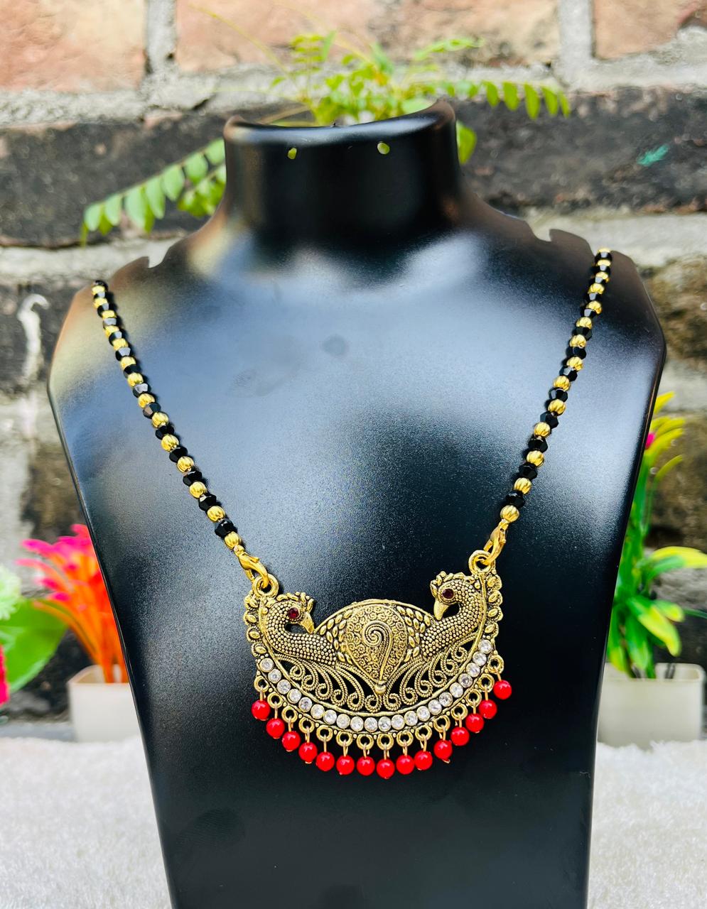 Traditional Double Peacock Mangalsutra